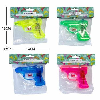 Pistol Air, 10 Cm - Campuran Warna (36 buah)