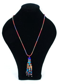 Kalung Panjang Gaya Ibiza Warna-warni (1 pc)
