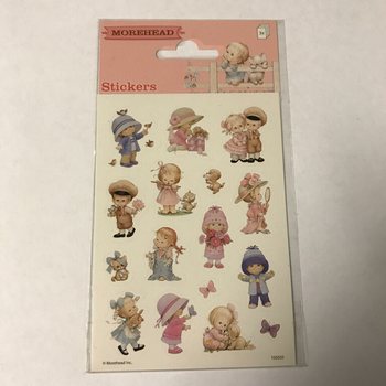 Lembar Stiker Morehead - Anak-Anak Lucu, 16 x 9 cm (10 pcs)