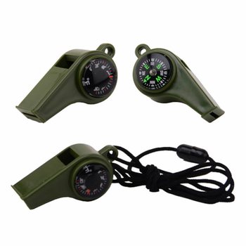 Peluit Survival Science Explorer dengan Kompas & Termometer (24 pcs)