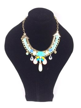 Kalung Turquoise Gaya Ibiza (1 pcs)