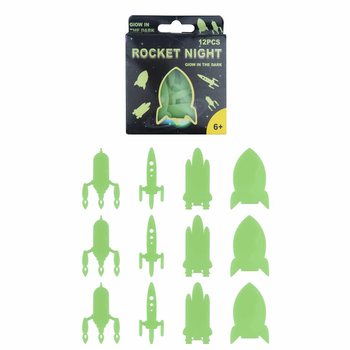 Stiker Glow in the Dark Roket & Luar Angkasa Plafon Display (24 pcs)