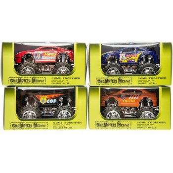 Monster Truck Polisi dalam Display (12 pcs)