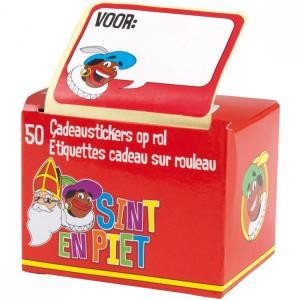 50 STIKER HADIAH SINTERKLAAS DALAM ROL (Isi 10 Pak)