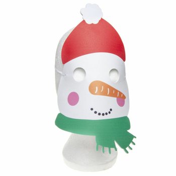 Mix Masker Natal Busa - Santa, Rusa & Boneka Salju (48 pcs)