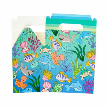 Kotak Menu / Kotak Hadiah Tema Hewan Laut (12 pcs)