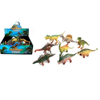 CAMPURAN DINOSAURUS, TINGGI SEKITAR 17 CM DALAM DISPLAY (16 pcs)