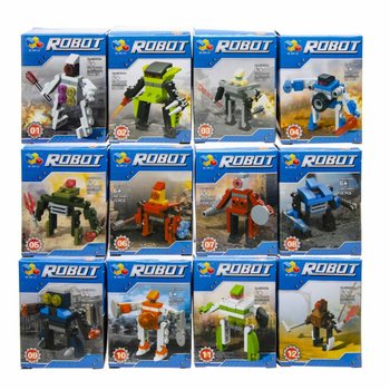 Balok Susun Robot (12 buah dalam Display)