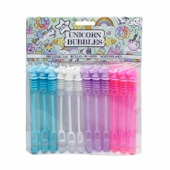Tongkat Gelembung Sabun Unicorn Warna-warni (1 Pack isi 12 pcs)