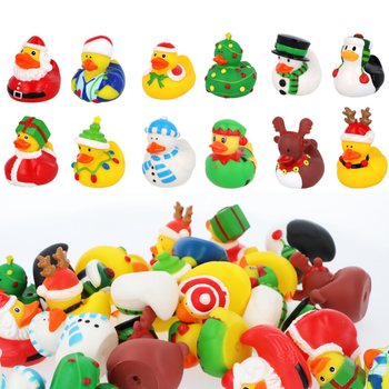 Mix Bebek Mandi Natal 6cm (12 pcs) - Souvenir Hadiah Natal