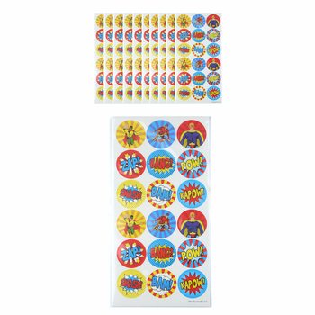 STIKER FUN - SUPERHERO 18 STIKER PER LEMBAR (10 pcs)