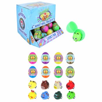 Display Telur Kejutan Hewan Peternakan Tarik Mundur (48 pcs)