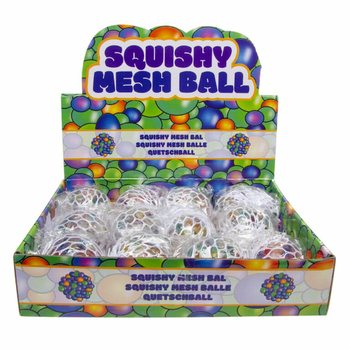 BOLA SQUISHY JARING DALAM DISPLAY (12 pcs)