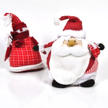 BONEKA PLUSH SANTA CLAUS & MANUSIA SALJU (4 pcs)