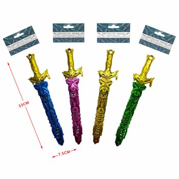 PEDANG MAINAN WARNA METALIK, PANJANG 33 CM (36 pcs)