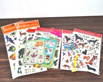 Lembaran Stiker Campuran (32 lembar) - Cuci Gudang
