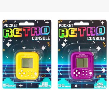 KONSOL GAME RETRO SAKU DENGAN GANTUNGAN KUNCI - 26 GAME (6 pcs)