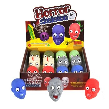 Mainan Kepala Horor dalam Display (12 pcs)