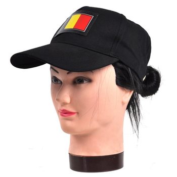 Topi LED Equalizer Bercahaya Sensor Suara - Bendera Belgia (12 pcs)
