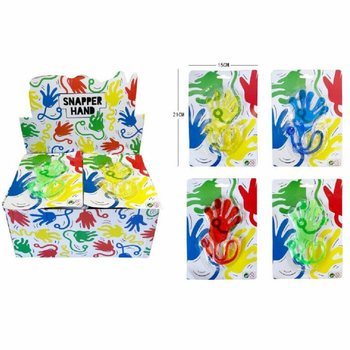 Mainan Tangan Lengket Besar dengan Kartu - dalam Display (48 pcs)