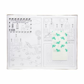 KOTAK HOREKA LENGKAP UNICORN - 48x Set Pensil Warna + 100x Kertas Mewarnai + 100x Serbet (248 pcs)