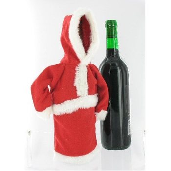 Sarung Botol Anggur Model Baju Rajut Sinterklas (12 pcs)