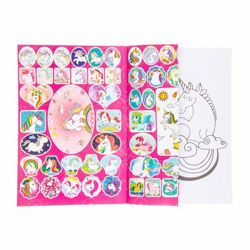 Buku Mewarnai Unicorn dengan Stiker 20x14 cm (24 pcs)
