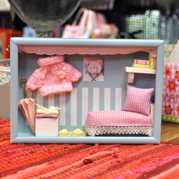 Dekorasi Dinding 3D Kayu Kamar Anak - Model 3 (6 pcs)