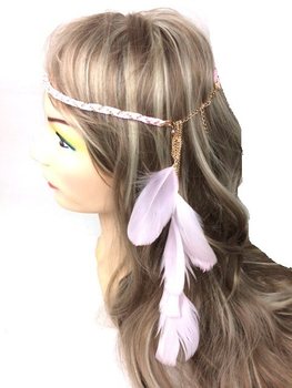 Bando Kepang dengan Bulu Merah Muda (1 pcs)
