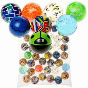 MIX Bola Bekel / Bola Pantul Ø 4,5 cm (40 pcs)