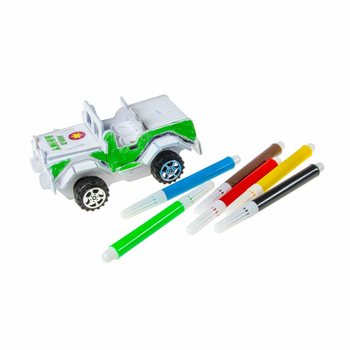 Puzzle 3D Rakit & Warnai Mobil Sendiri (12 pcs)