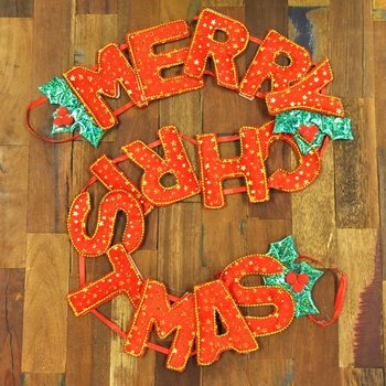 UNTAIAN NATAL MEWAH "MERRY CHRISTMAS" (6 pcs)
