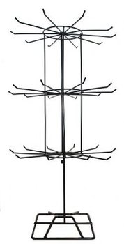 Rak Display Logam Hitam (3 Tingkat) - 1 pc