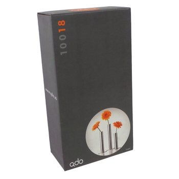 QDO - Vas Stainless Steel untuk 1 Bunga, Set isi 3 (1 set)