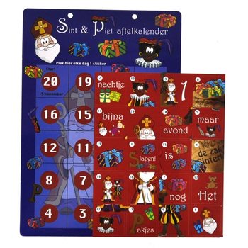 KALENDER HITUNG MUNDUR SINTERKLAS - MODEL 1 (12 pcs)