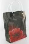 TAS BELANJA / KANTONG BESAR HITAM/MAWAR MERAH (12 pcs)