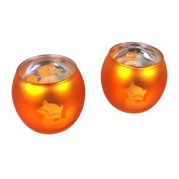 Set Tempat Lilin Tealight 2 Pcs Desain Rubah (12 set)