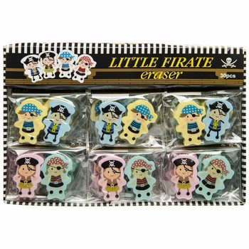 Set Penghapus Figur Bajak Laut - 2 Pcs dalam Display