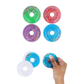 Donat Putty dalam Display Berwarna - Campuran Warna (24 buah)