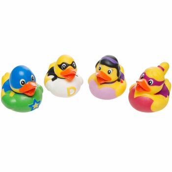 Mix Bebek Mandi Superhero - 5x5 cm (4 pcs)