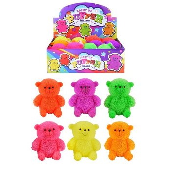 Mainan Beruang Puffer Menyala Besar dalam Display (12 pcs)