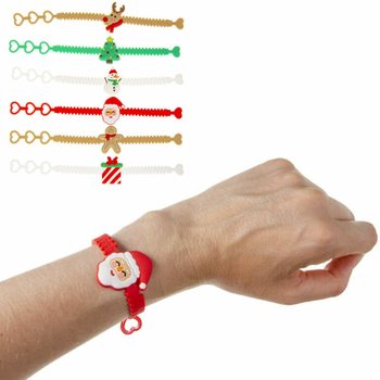 Gelang Silikon Anak Tema Natal (12 buah)