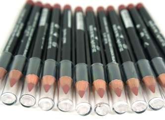 Pensil Bibir/Eyeliner Merah/Cokelat (12 pcs)
