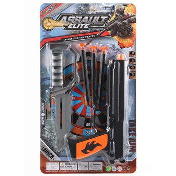 ASSAULT ELITE - Set Pistol dengan Anak Panah Cop dan Pisau (6 pcs.)