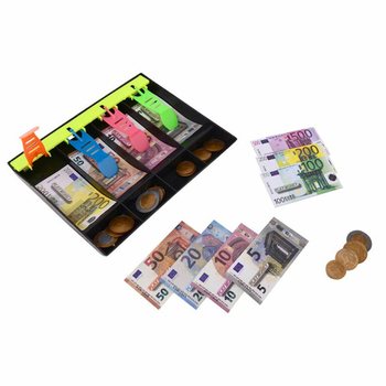 Laci Kasir dengan Uang Mainan Euro - 120 Pcs