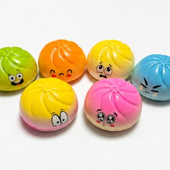 RAGE - Mainan Squishy Dumpling BESAR (Ukuran 9 x 9 x 4 Cm) - Viral 2026 Fidget Toy - DENGAN KARTU HEADER (24 Pcs)