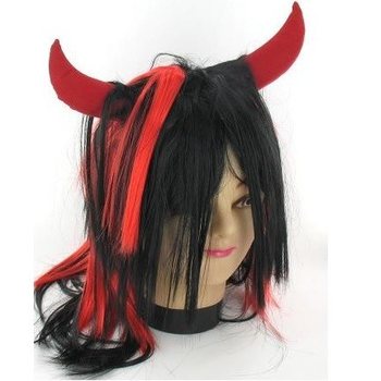 WIG IBLIS DENGAN TANDUK (5 pcs)