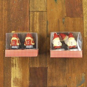 4 LILIN TEALIGHT KARAKTER NATAL DALAM KOTAK KADO (12 set)