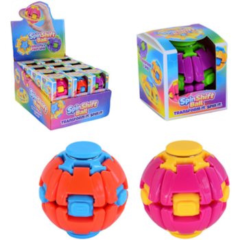 BOLA FIDGET SPINNER SPIN & POP - SPIN SHIFT BALL - DALAM DISPLAY (24 pcs)