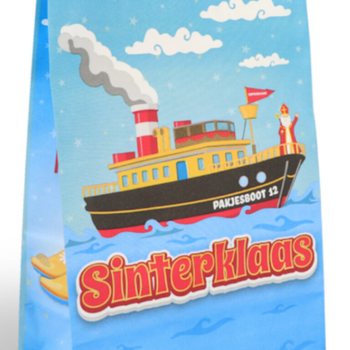 Kantong Kado Kertas Sinterklaas / Santo Nikolas - 16x8x22 cm (12 pcs)